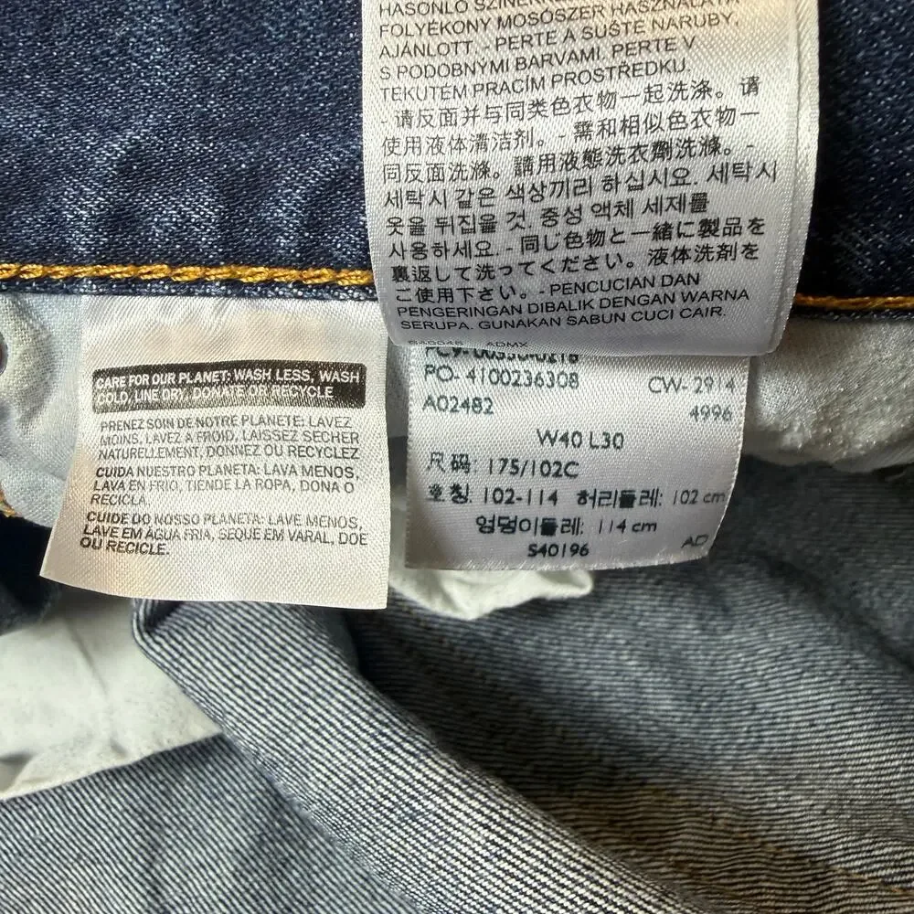 Mens Levi’s 550 Relaxed Fit Jeans‎ 40x30 Medium Wash Denim